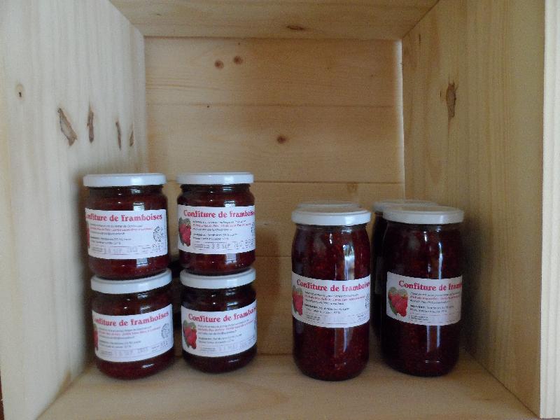 Confitures de framboises 250g et 425g