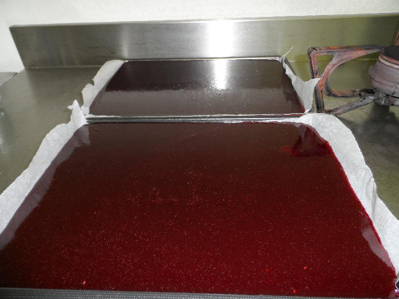 Pâtes de fruits en préparation