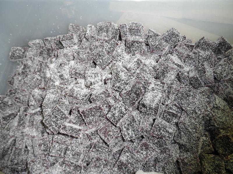 Pâtes de fruits prenant le sucre